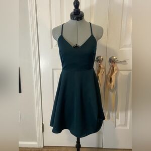 Altar'd State Green Spaghetti Strap Dress